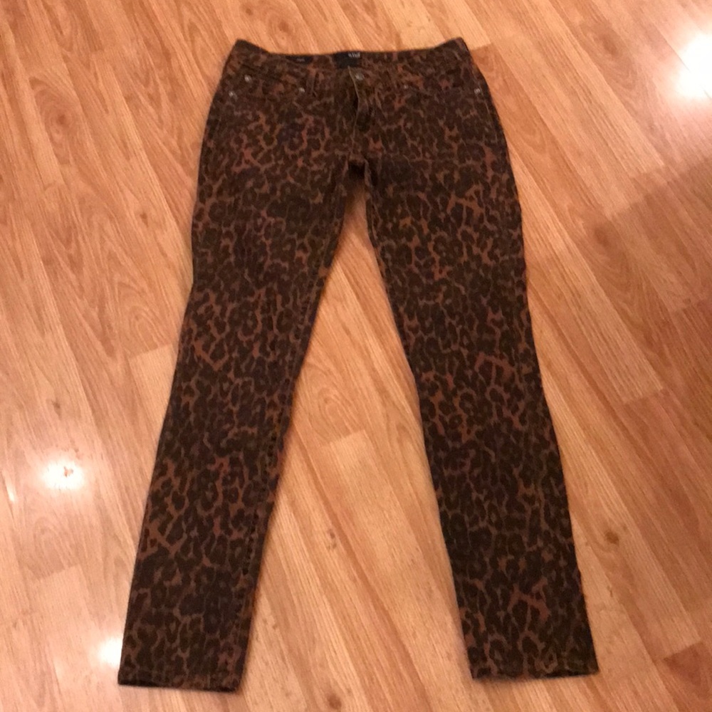 Super fun animal print jeans